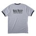 Be Kind... of Feral, a Athletic Heather/ Jet Black Cotton Ringer Tee (back-view)