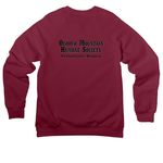 Be Kind... of Feral, a Maroon Premium Raglan Crewneck Sweatshirt (back-view)