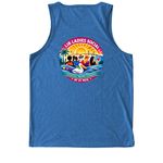 Lib Ladies Social of St Pete, a Azure Blue Allmade Eco Triblend Tank (back-view)