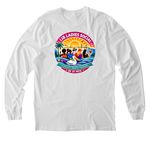 Lib Ladies Social of St Pete, a Bright White Allmade Organic Cotton Long Sleeve Tee (back-view)