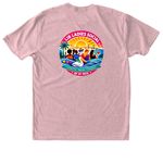 Lib Ladies Social of St Pete, a Desert Pink Triblend Unisex Tee (back-view)