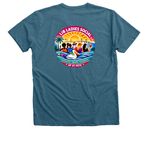 Lib Ladies Social of St Pete, a Heather Deep Teal Premium V-Neck Tee (back-view)