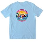 Lib Ladies Social of St Pete, a Light Blue Softstyle Cotton Tee (back-view)