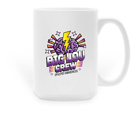 Stronger Than Seizures, a White Large Coffee Mug