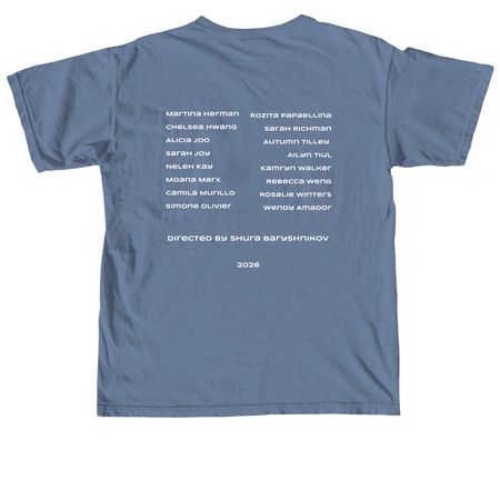 Style 1 - 2026 Names!, a Blue Jean Comfort Colors Unisex Tee (back-view)