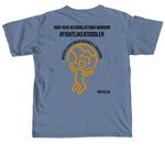 Fight with Atlas, a Blue Jean Comfort Colors Unisex Tee (back-view)