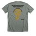 Fight with Atlas, a Deep Heather Premium Unisex Tee (back-view)