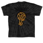 Fight with Atlas, a Black Classic Tie Dye Tee (back-view)