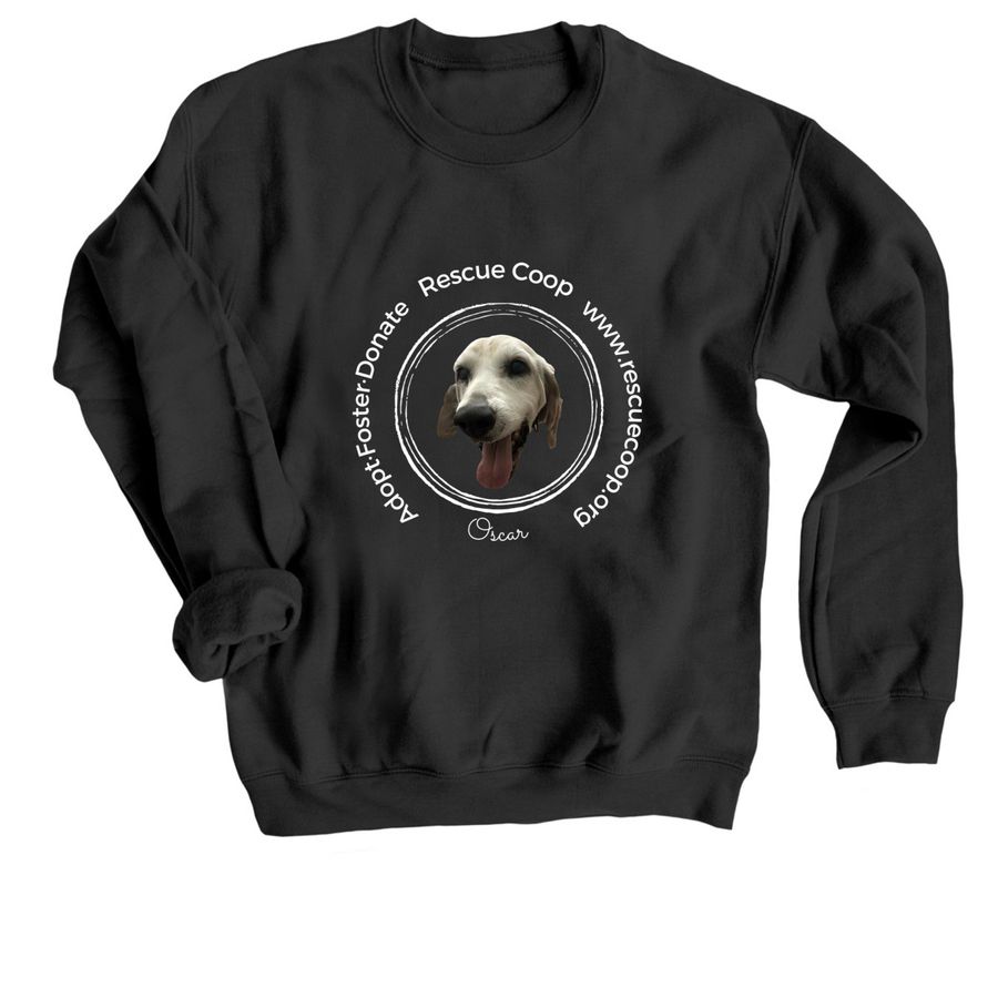 Rescue Coop: Oscar Limited Edition, a Black Crewneck Sweatshirt
