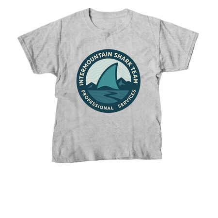 Shark Team Swag, a Sport Grey Youth Unisex Tee
