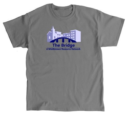 Help Bridge the Gap in Middletown, a Charcoal Classic Unisex Tee
