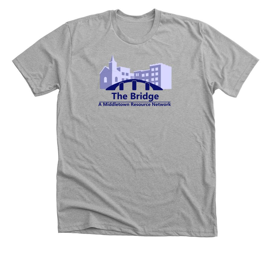 Help Bridge the Gap in Middletown, a Athletic Heather Premium Unisex Tee