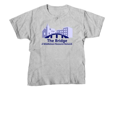 Help Bridge the Gap in Middletown, a Sport Grey Youth Unisex Tee