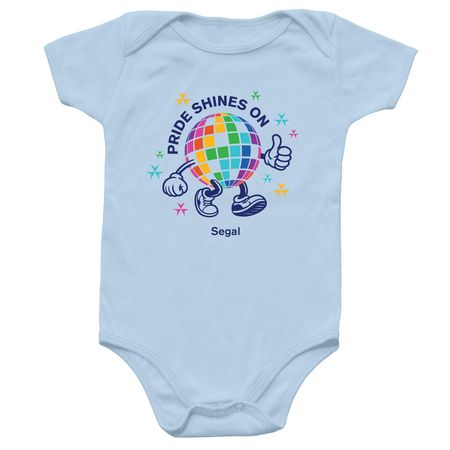 Pride@Segal 2026 Light Background Baby Onesie, a Light Blue Infant Onesie