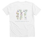 The OT Month, a Solid White Blend Premium V-Neck Tee (back-view)