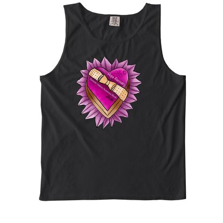 2026 Limited: Domestic Violence Awareness, a Black Comfort Colors Tank Top