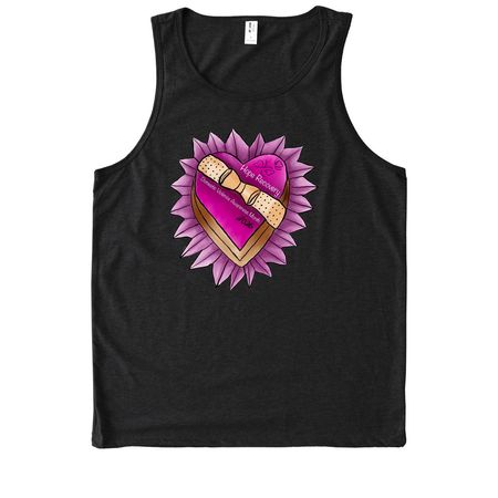 2026 Limited: Domestic Violence Awareness, a Deep Black Allmade Eco Triblend Tank