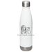Nicole and Finn Water Bottle, a White Stainless Steel Water Bottle