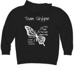 Team Skylynn | Epilepsy Awareness Shirts #2, a Black Midweight Pullover Hoodie (back-view)