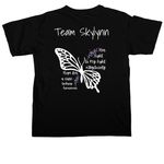 Team Skylynn | Epilepsy Awareness Shirts #2, a Black Comfort Colors Unisex Tee (back-view)