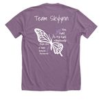 Team Skylynn | Epilepsy Awareness Shirts #2, a Heather Purple Premium Unisex Tee (back-view)