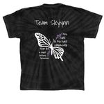 Team Skylynn | Epilepsy Awareness Shirts #2, a Black Classic Tie Dye Tee (back-view)