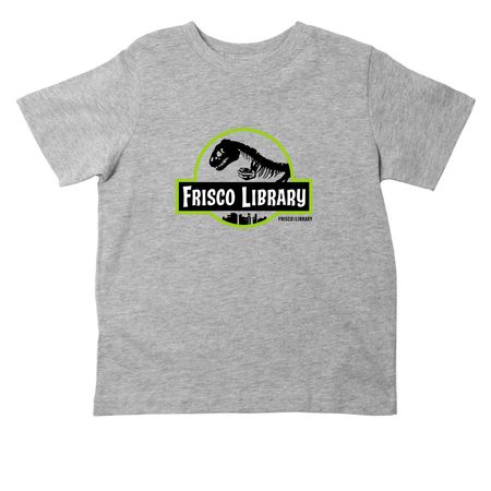 Jurassic Library - Toddler Sizing, a Heather Toddler Tee