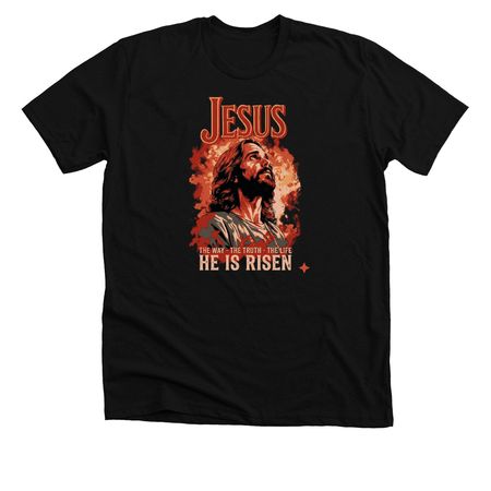 He is Risen Shirt&nbsp;, a Solid Black Blend Premium Unisex Tee