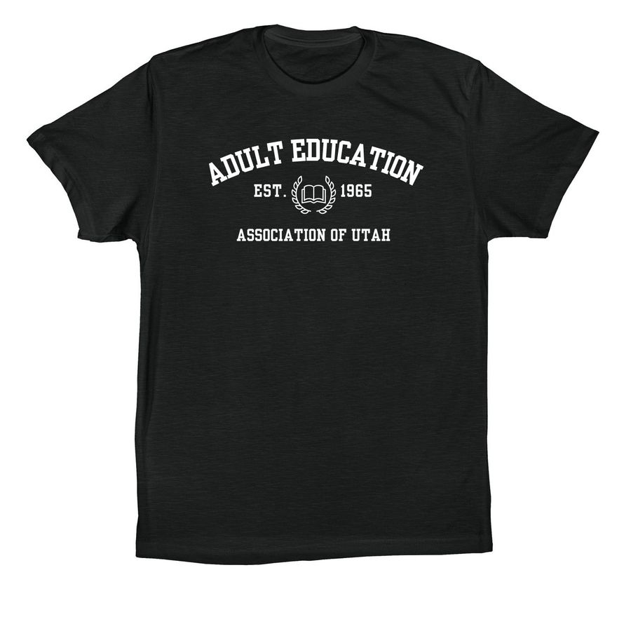 Utah Adult Ed 1965, a Vintage Black Premium Cotton Tee