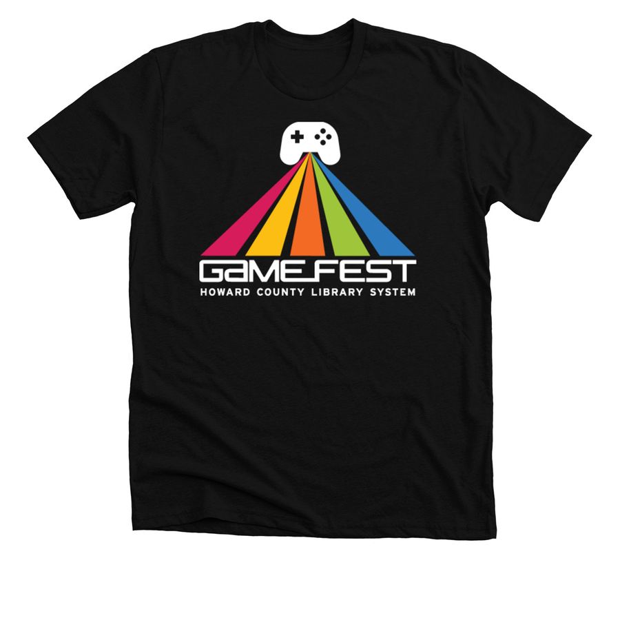 Game Fest: Past, Present & Future, a Solid Black Blend Premium Unisex Tee