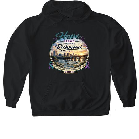 Richmond Walk, a Black Gildan Softstyle Pullover Hoodie