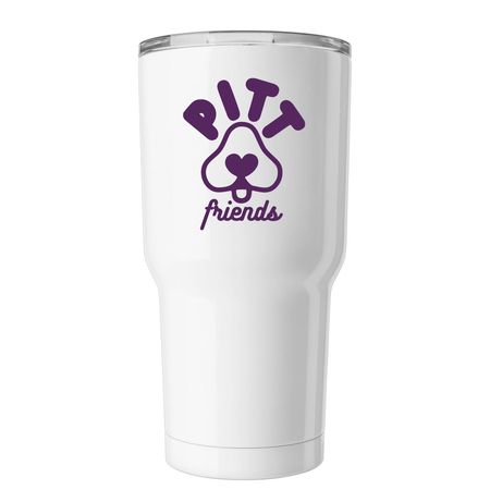 Pitt Friends Tumbler, a White Insulated Tumbler