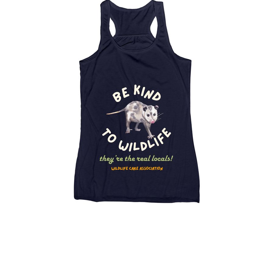 Womens - Be Kind to Opposums!, a Navy Women's Racerback