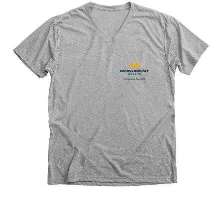 Gray Chest Design, a Athletic Heather Premium V-Neck Tee