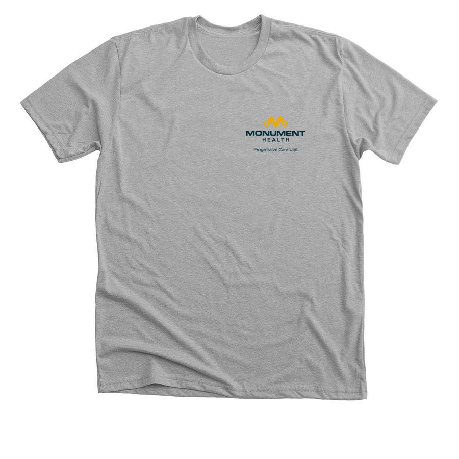Gray Chest Design, a Athletic Heather Premium Unisex Tee