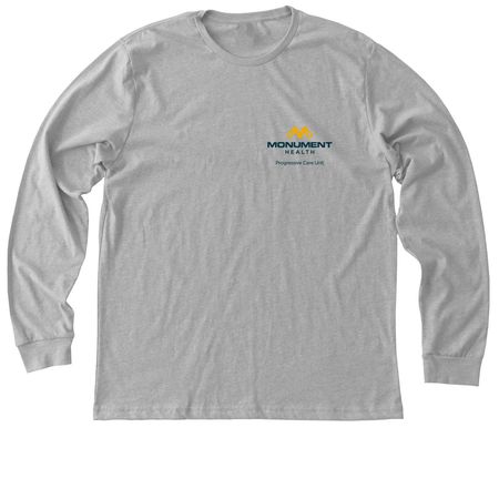 Gray Chest Design, a Athletic Heather Premium Long Sleeve Tee