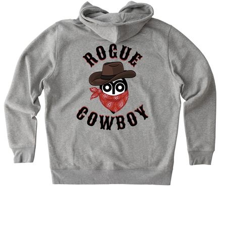 Rogue Cowboy, a Heather Grey Stanley/Stella Unisex Cultivator 2.0 Zip Up Pullover Hoodie