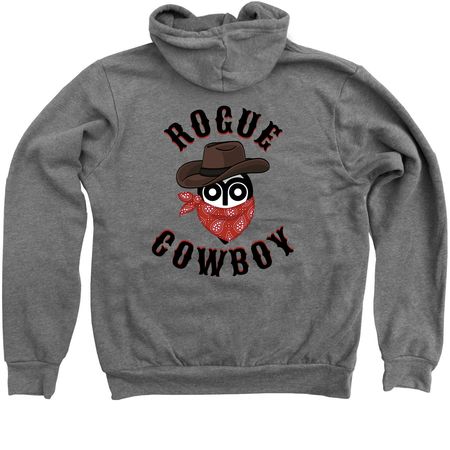 Rogue Cowboy, a Deep Heather Zip Up Hoodie