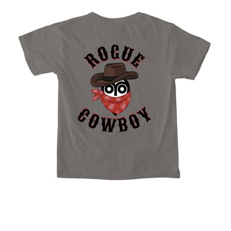 Rogue Cowboy, a Grey Comfort Colors Youth Tee