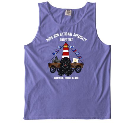 OLD-2026 NCA National Specialty Draft Test, a Violet Comfort Colors Tank Top