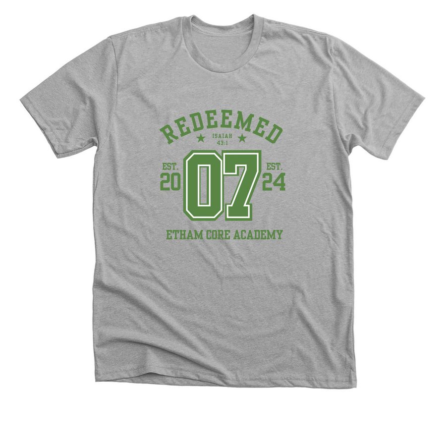 Redeemed Tee, a Athletic Heather Premium Unisex Tee