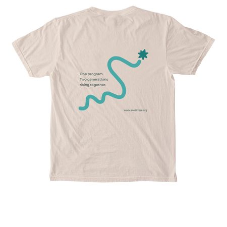 R2R Comfort Pocket Tee, a Ivory Comfort Colors Pocket Tee (back-view)