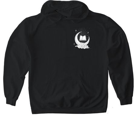 ? The Bookish Tarot&nbsp;Apparel Collection ?, a Black Gildan Softstyle Pullover Hoodie