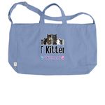 Buy A Tote Bag. &nbsp;Send a QT Kitten to College!, a Elemental Blue Reclaimist G2G Tote Bag (back-view)