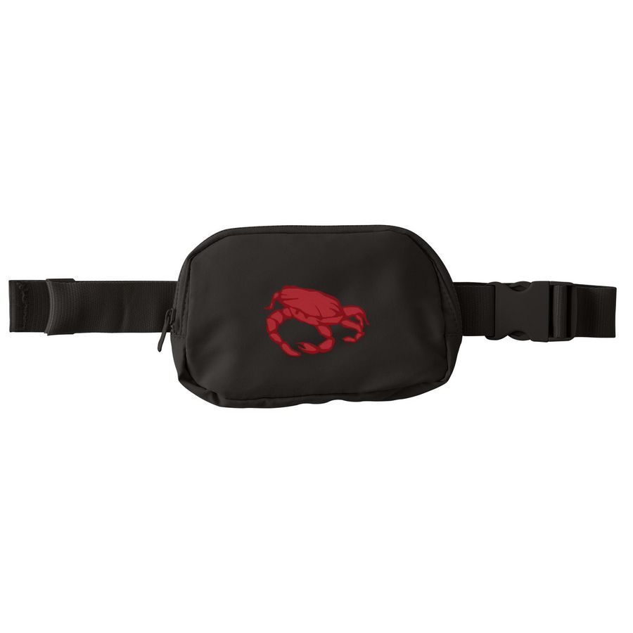 Crab Hip Bag, a Deep Black Matte Hip Pack