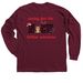 NICU Holiday shirt, a Maroon Classic Long Sleeve Tee (back-view)