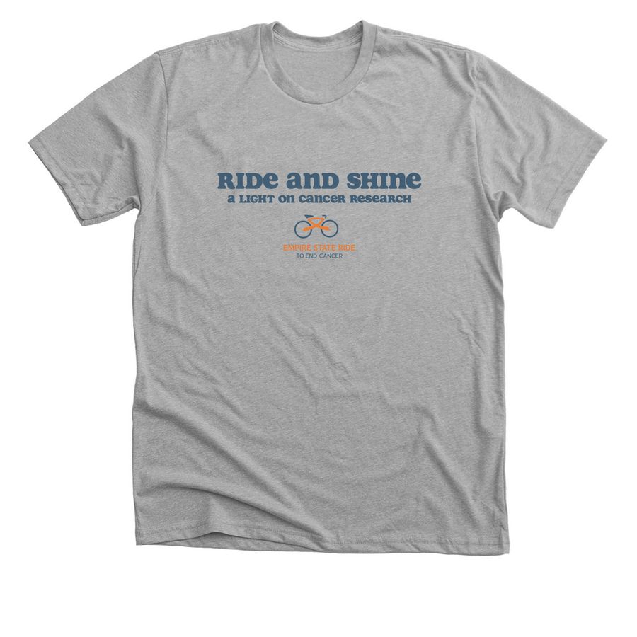Juliette's Empire State Ride Fundraiser, a Athletic Heather Premium Unisex Tee