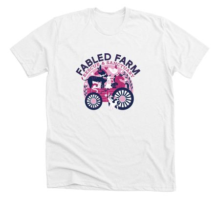 Love the Farm, a Solid White Blend Premium Unisex Tee