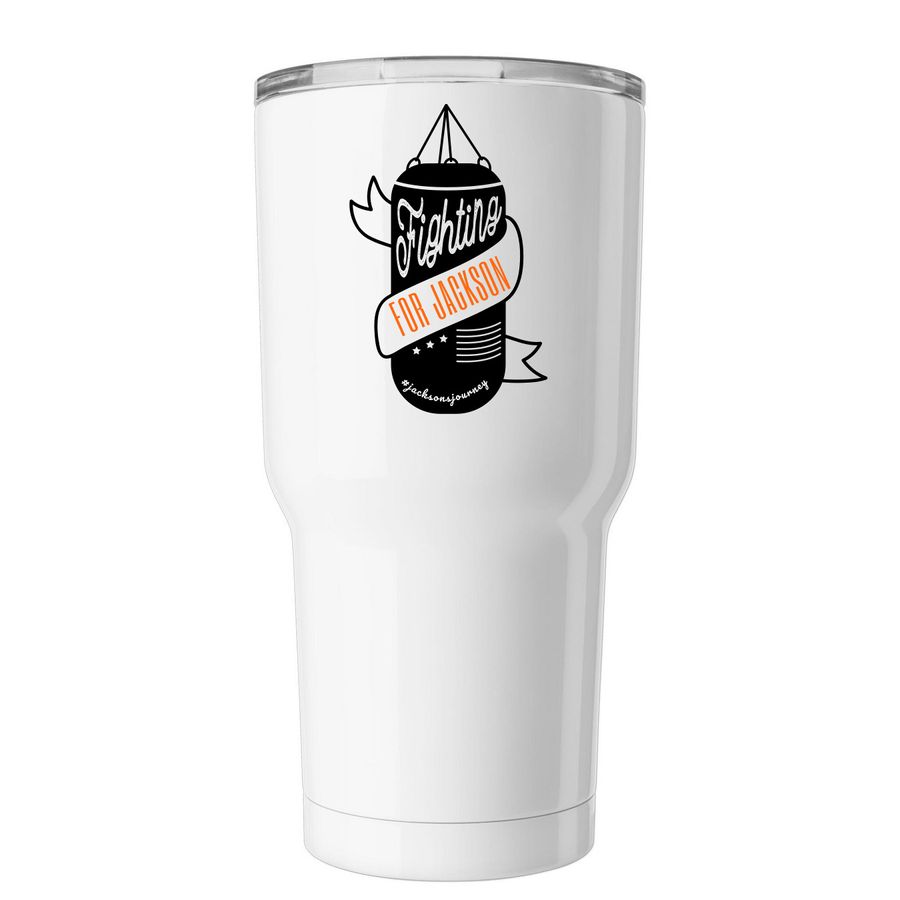 Jackson's Journey 30oz Tumbler, a White Insulated Tumbler