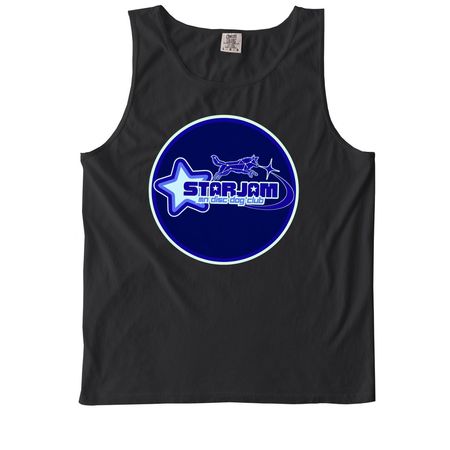 Star Jam, a Black Comfort Colors Tank Top